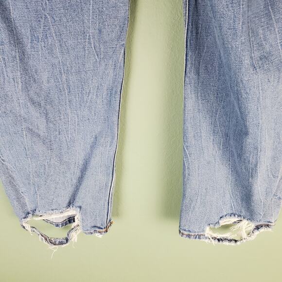 Abercrombie & Fitch Womens Light Ankle Straight Ultra High Rise Jeans Size 30 - Picture 5 of 9